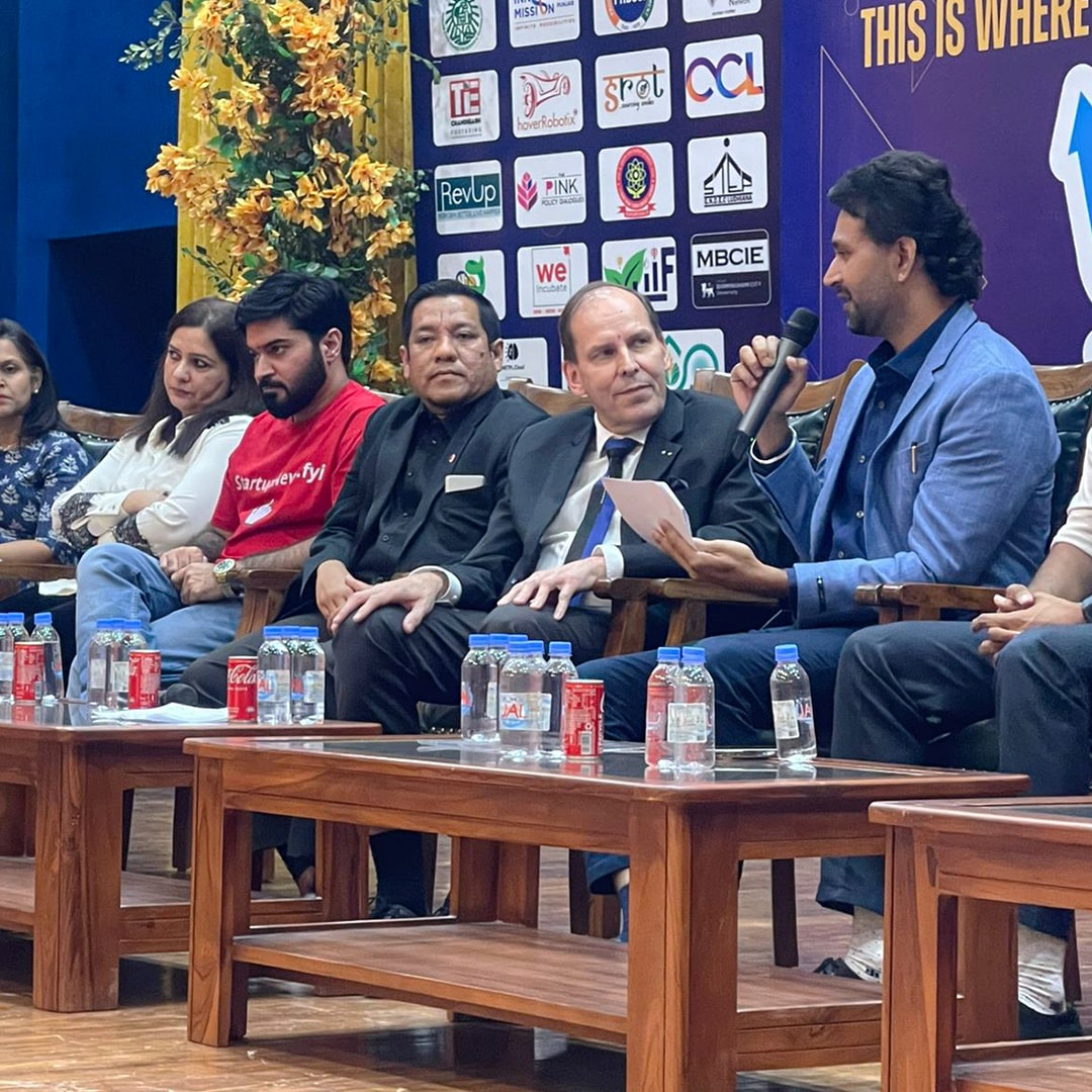 Moderating a Powerful Discussion at CGC unviversity Supreet singh